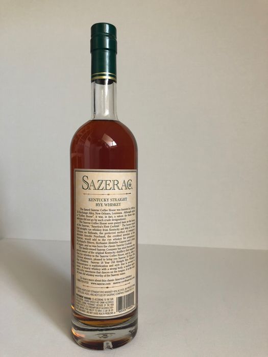 Sazerac 18 Year Old Rye Whiskey 2019