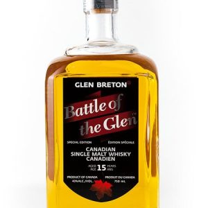 Glen Breton Rare Battle of Glen 15 Year Old Canadian Single malt whisky, canadian mist whisky, legacy canadian whiskey