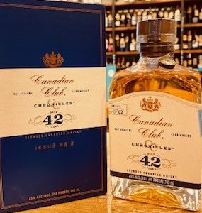 CANADIAN CLUB CHRONICLES 42 YEAR OLD WHISKEY