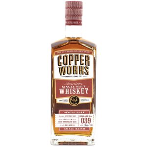 Copperworks American Single Malt Whiskey Release 039 (750ml), Copperworks Single Malt Whiskey, copperworks canton